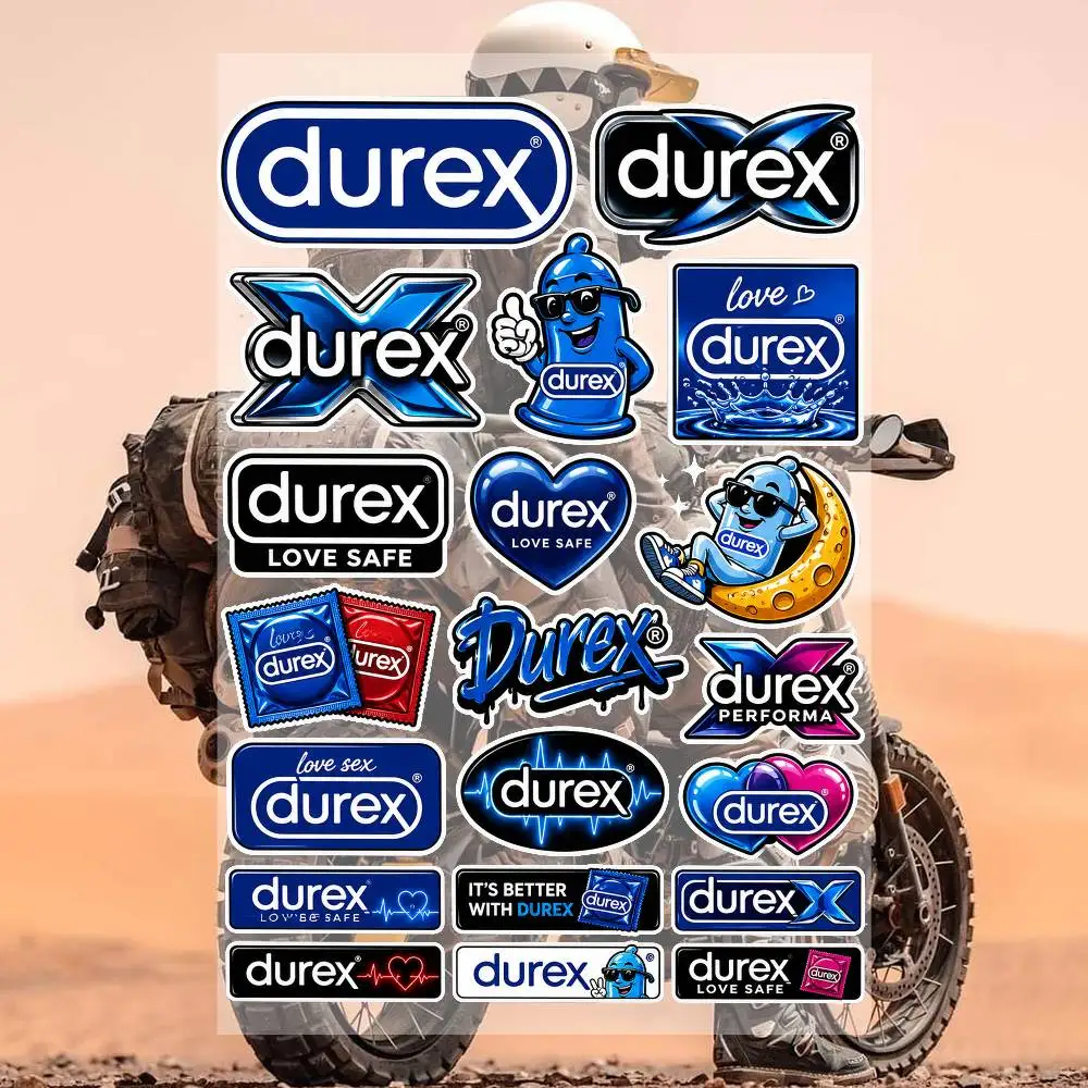 D-urE-x Waterproof Vinyl Stickers for Car Motorcycle Bike Skateboard Laptop Bottle Phone