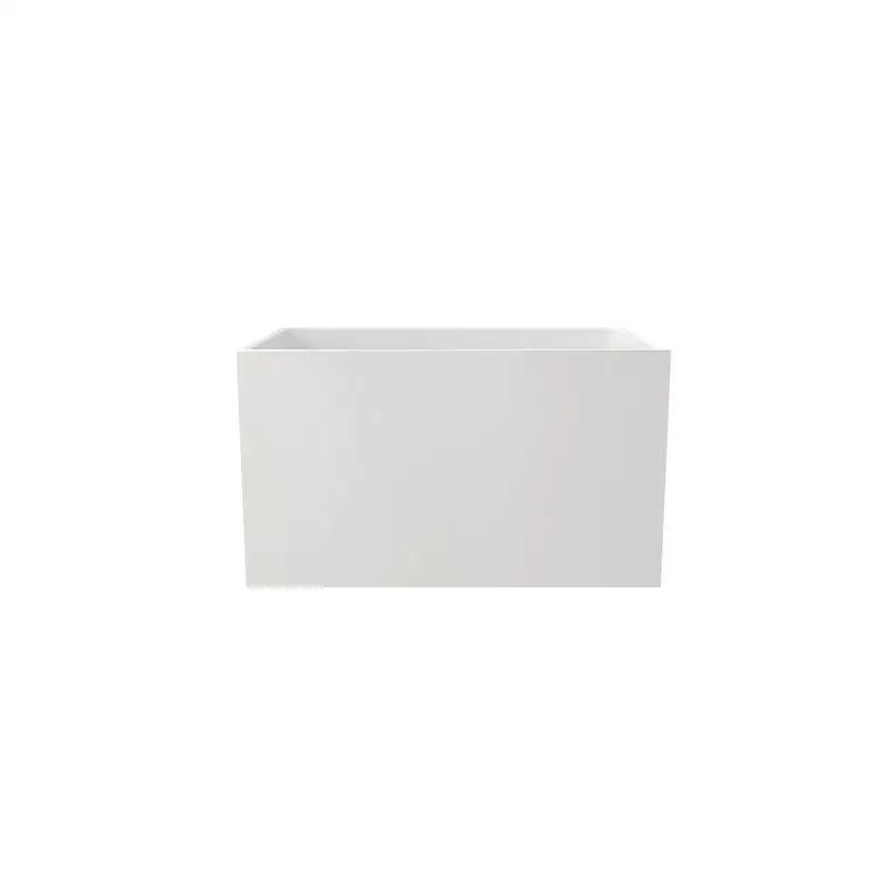 

Modern 43 in Acrylic Freestanding Soaker Bath Tub in White - Stylish and Contemporary Design for Ultimate Relaxation