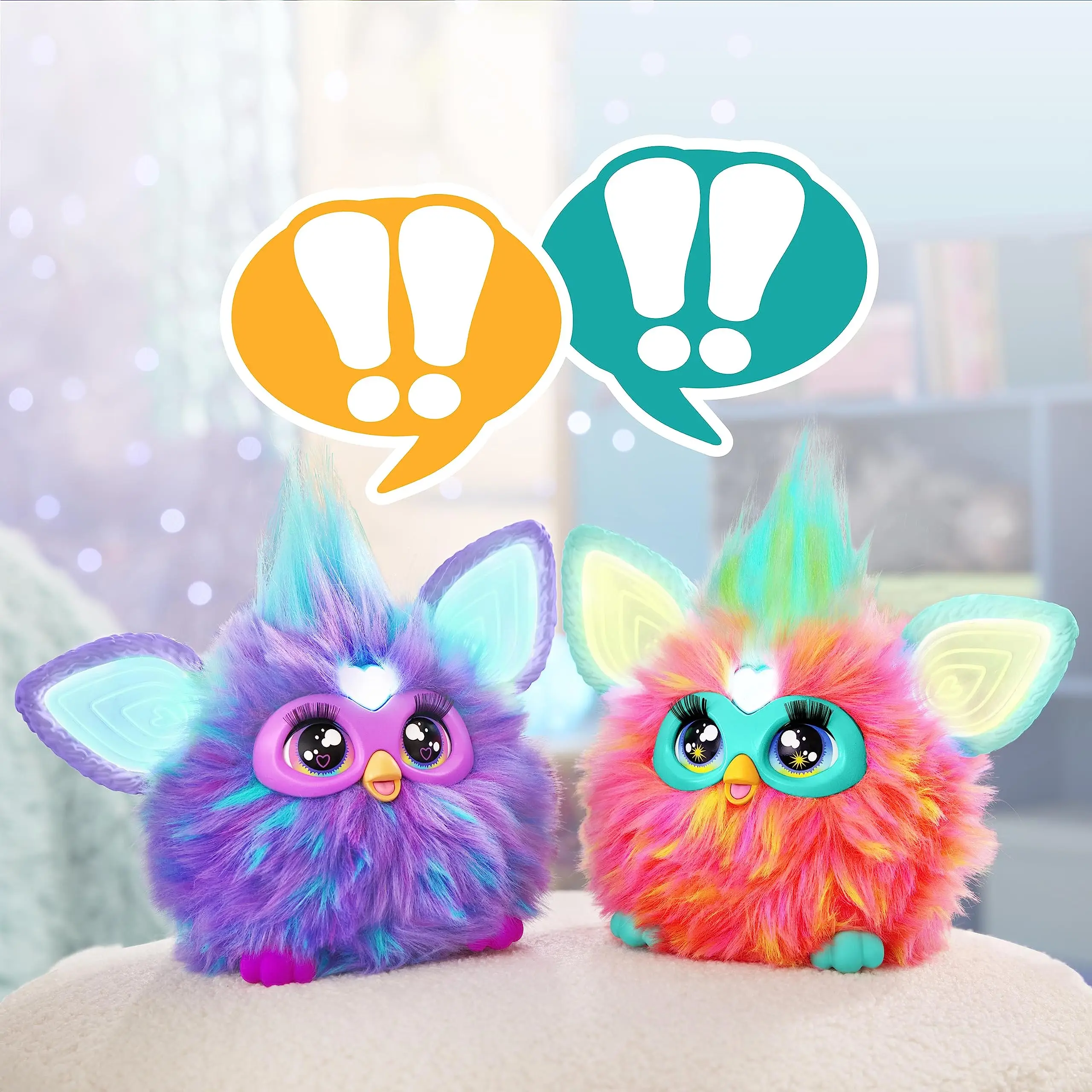 Furby-Peluche électronique intelligente qui brille dans le noir, édition Galaxy, elfe coule qui peut chanter, jouets à commande vocale, cadeau du Nouvel An