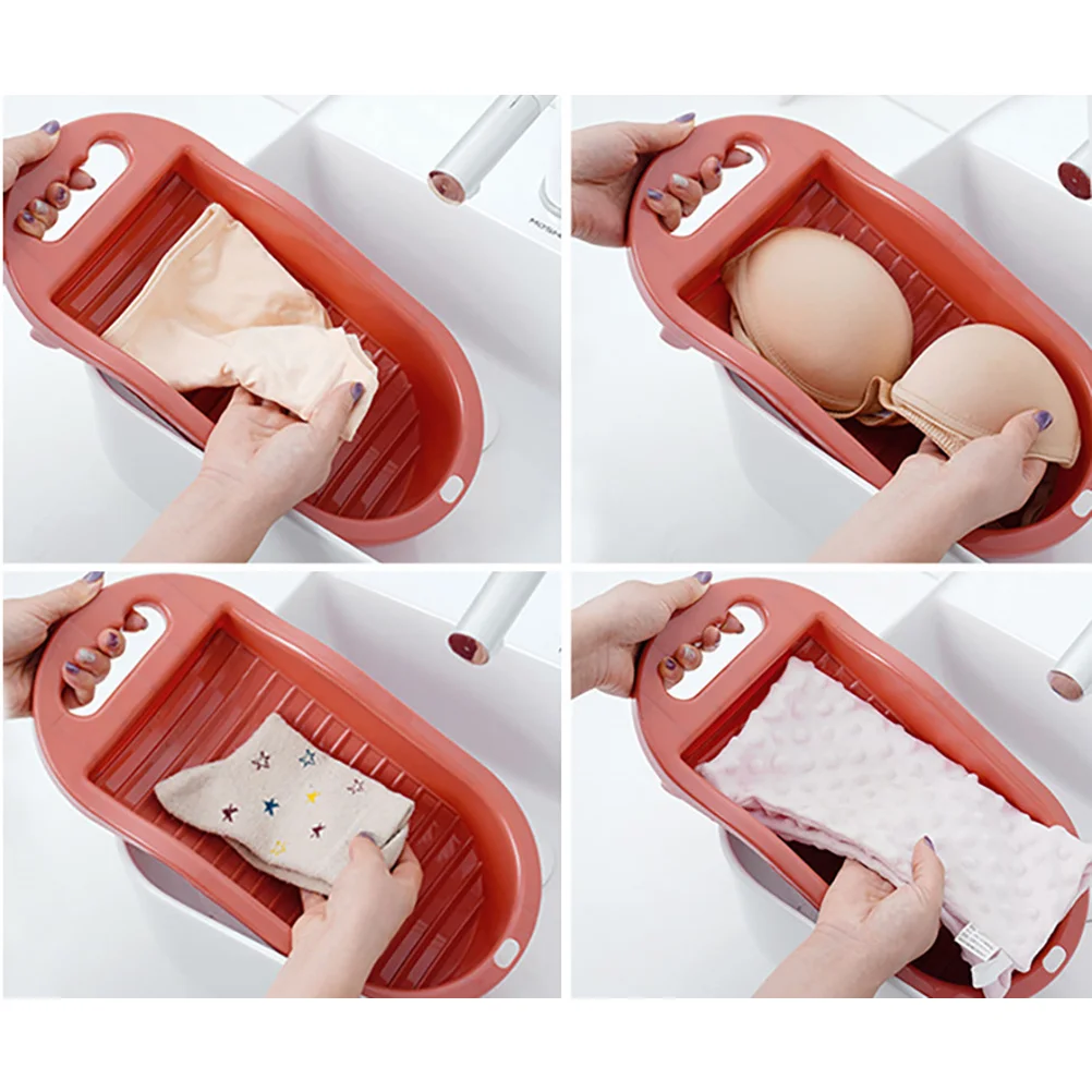 

Laundry Washboard Compact Pp Underwear Socks Washing Tool Household Hand-Washed Board For Kids Clothes Cleaning Small Machine