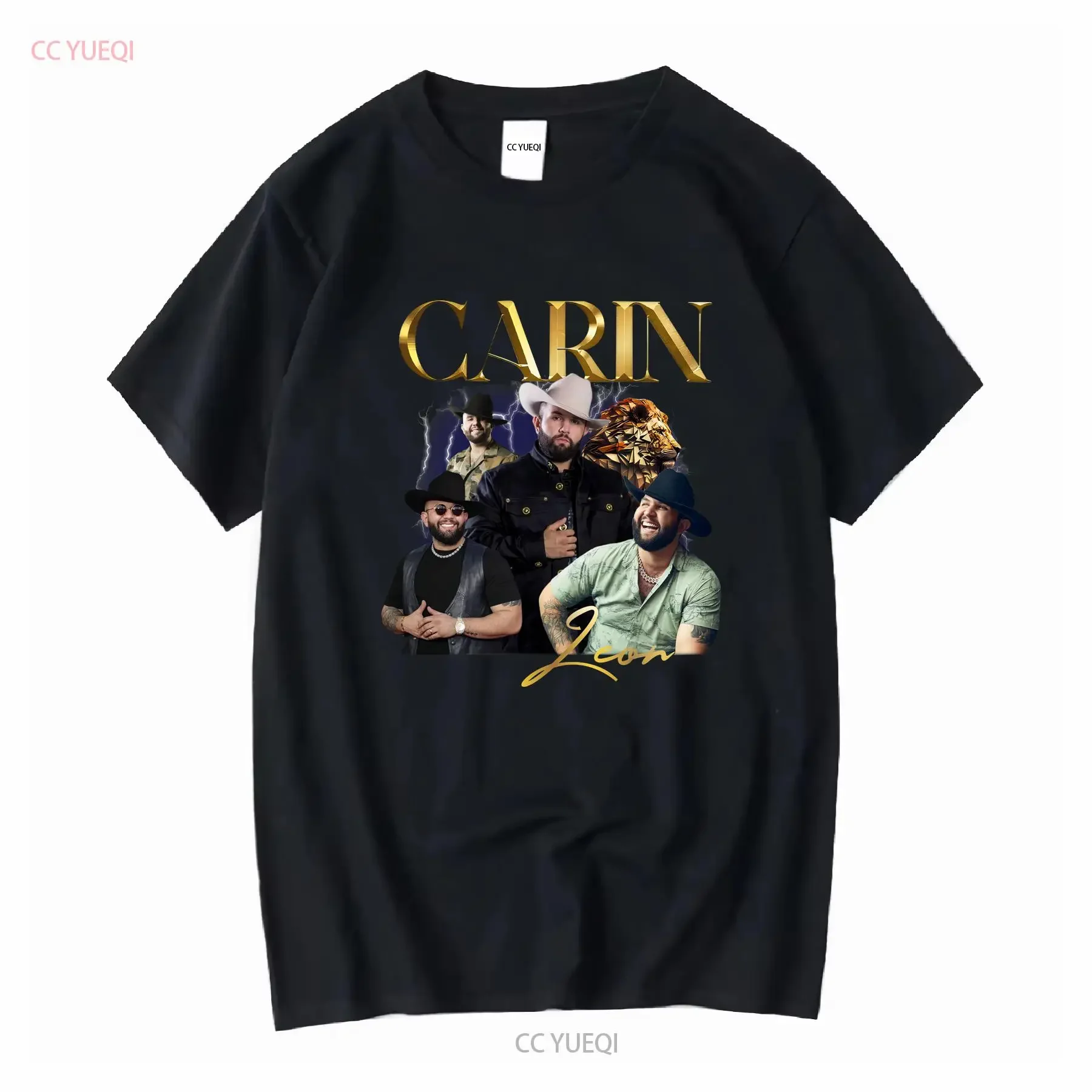 Carin Leon camiseta 2024 tour merch Boca chueca conciertos fans mangas largas o cortas vintage lavado homme cómodo suave