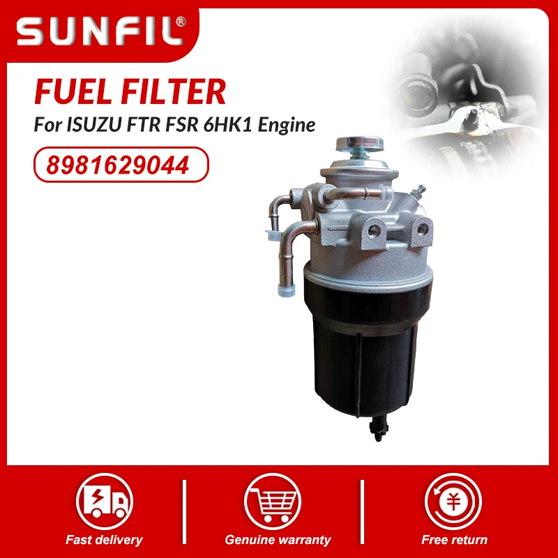 

Fuel Filter 8981629044 Water Fuel Sedimenter Assembly for ISUZU FTR FSR 6HK1 Engine