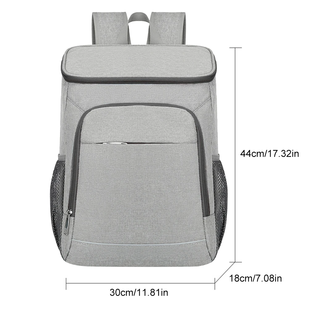 Insulated Cooler Backpack Waterproof Save Space Storage Backpack Lightweight Large-capacity Reflective Strip for Outdoor Camping
