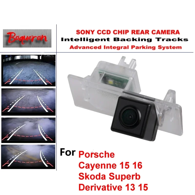 

for Porsche Cayenne 15 16 Skoda Superb Derivative 13 15 Car Backup Parking Intelligent Tracks Dynamic Guidance Rear View Camera