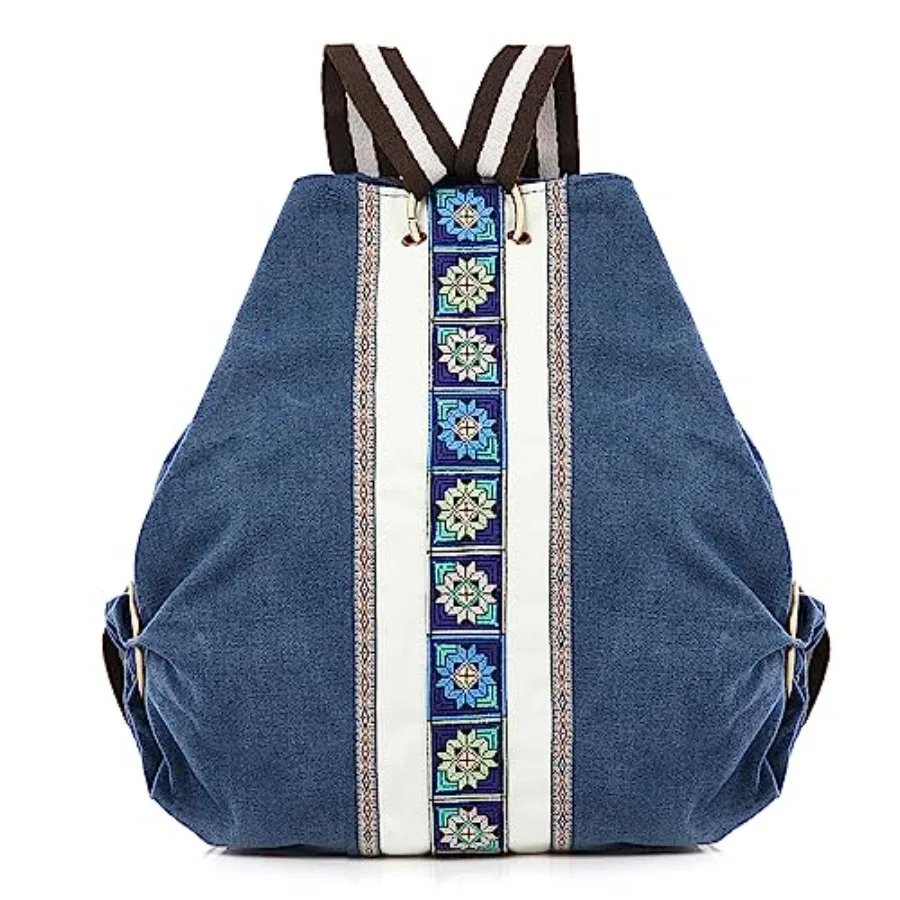 

Women Canvas Backpack Daypack Casual Shoulder Bag Vintage Heavy-duty Anti-theft Travel Backpack