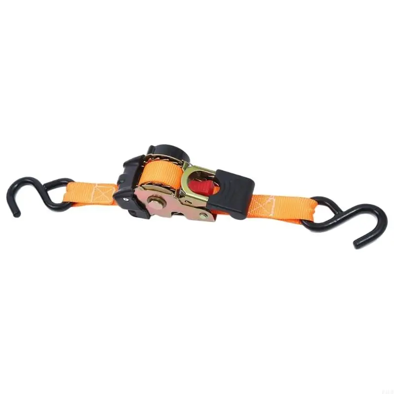 F1CF New Motorcycle Cargo Strap 2M With Automatic Ratchet Lock For Heavy Load Transport