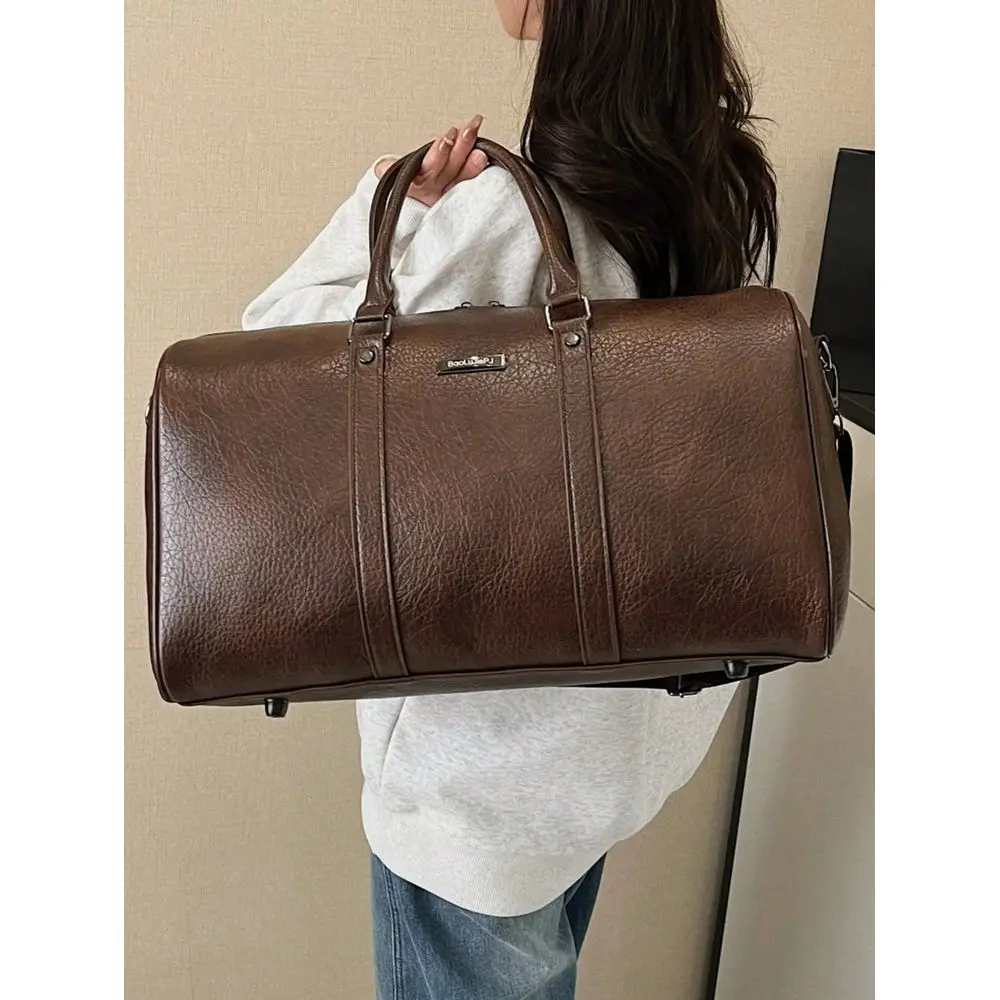 

Large Capacity PU Leather Travel Bag, Fashionable Travel Tote Bag, MultiFunctional Handbag And Shoulder Bag, Casual Outdoor, Tr
