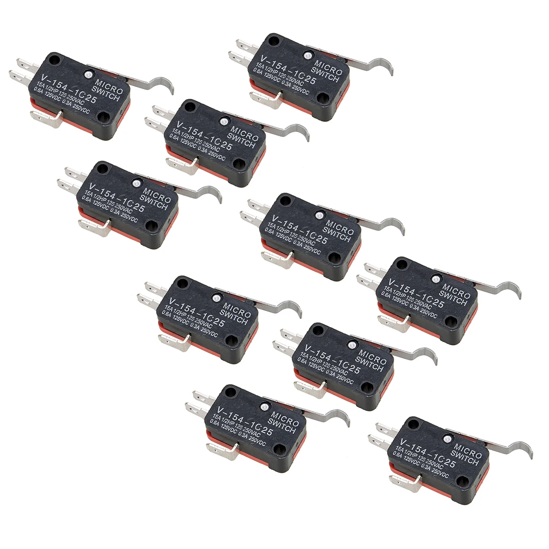 1014807 1014808 10Pcs 2 & 3 Prong Micro Switch Kit Fit For Club Car Golf Cart 1980-2014 2015 2016 2017 2018 2019 2020 2021 2022