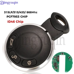 jingyuqin KR55WK49333 315/ 433/ 868MHz ID46 PCF7953 Remote Smart Key for BMW MINI COOPER S ONE D CLUBMAN COUNTRYMAN CABRIO Car