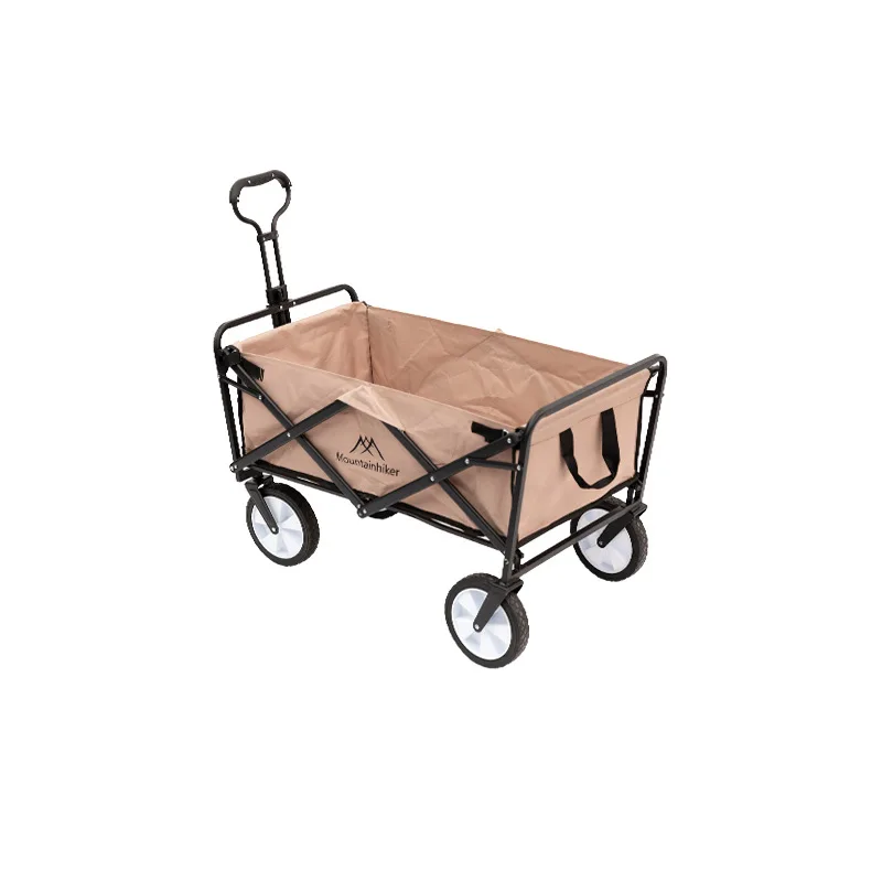 Outdoor Camping  Trolley Mountainhiker Travel Picnic Beige Trolley Foldable Push-pull Convenient Camping Trolley