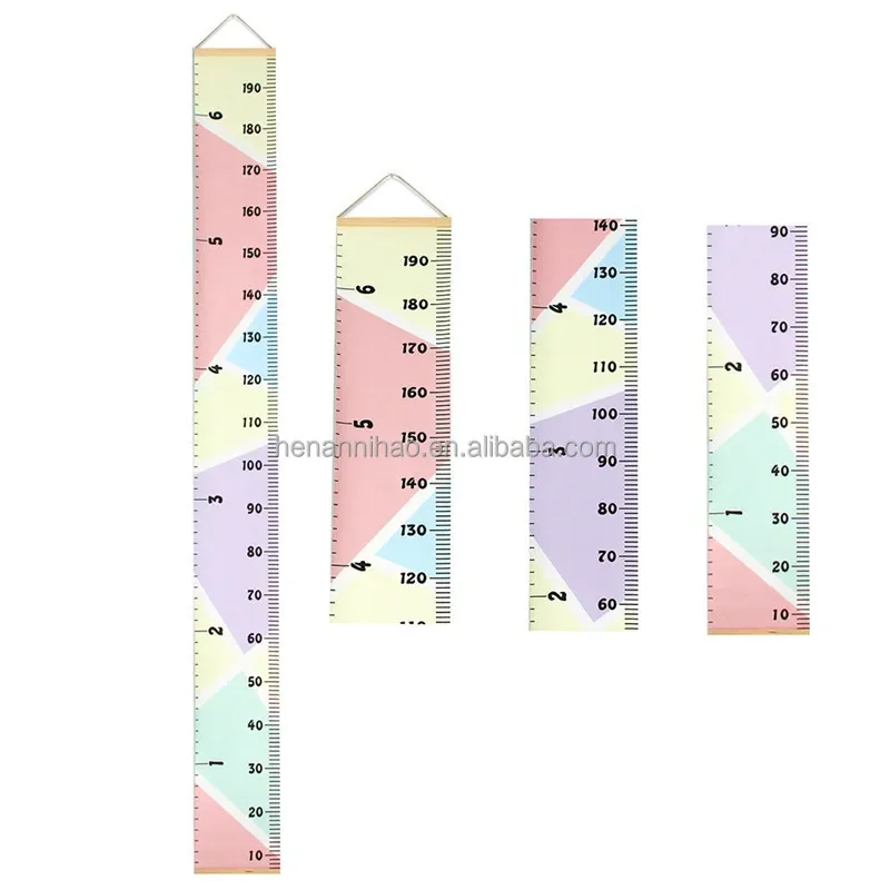 Personalizado Colorido Medição De Madeira, Gráfico De Altura, Gráfico De Crescimento Do Bebê Para Crianças, Régua Decoração Da Parede