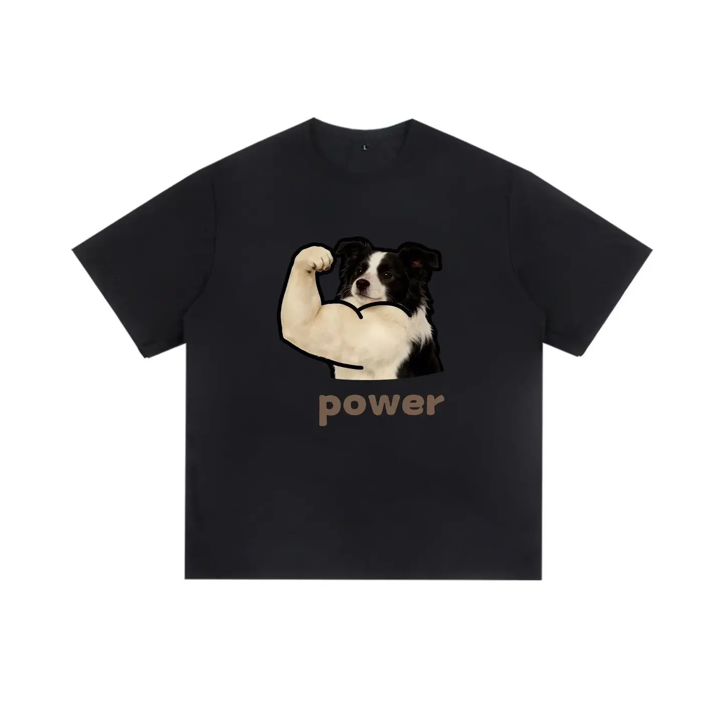 

2026New Fashion Cute GSD Power Muscle Arms High Quality Cotton Summer New Unisex Fashion Loose Breathable Top