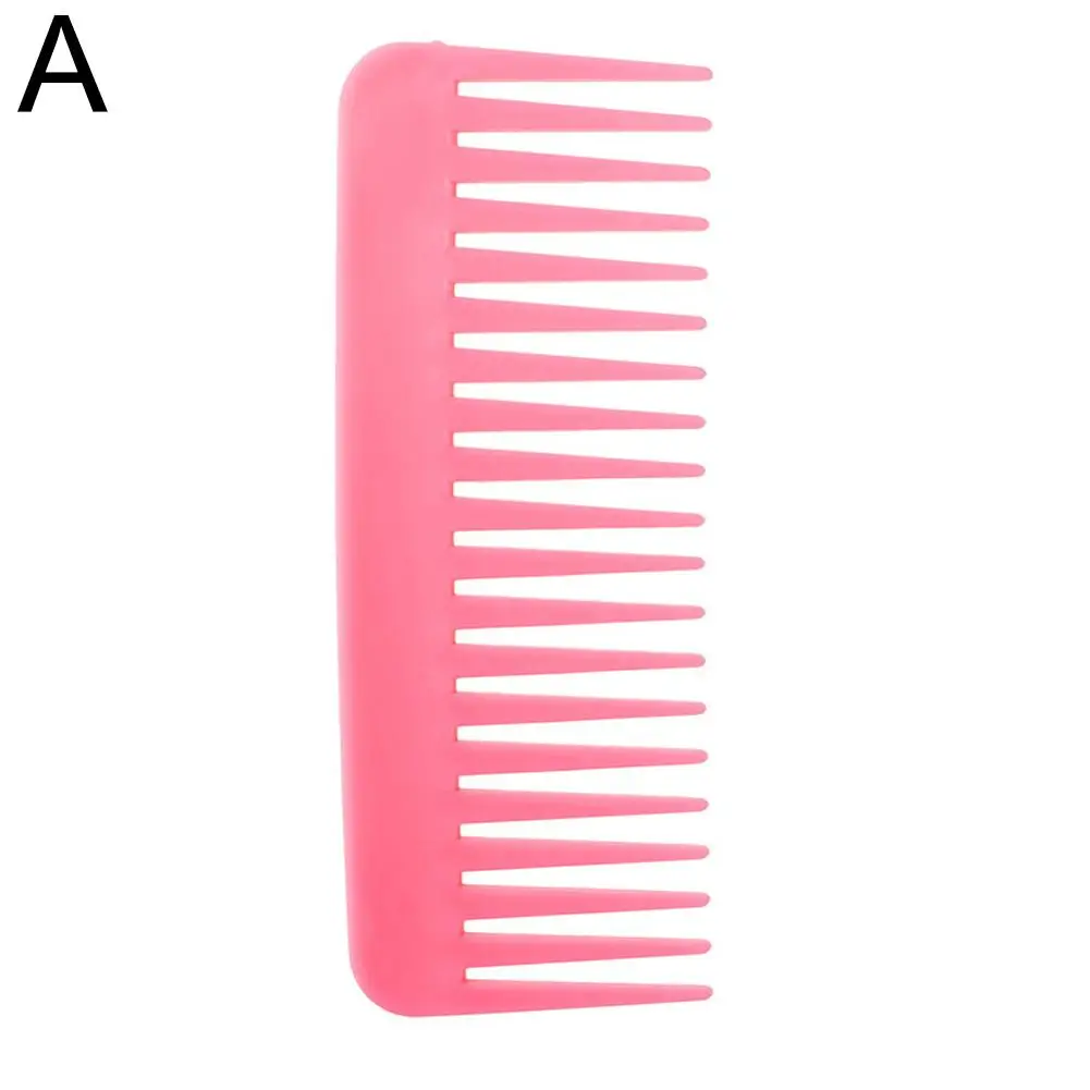 Hair Rectangular Plastic Wide Tooth Comb Handle Massage Comb Thick Long Hair For Home Use Detangling Hair Comb I9U9