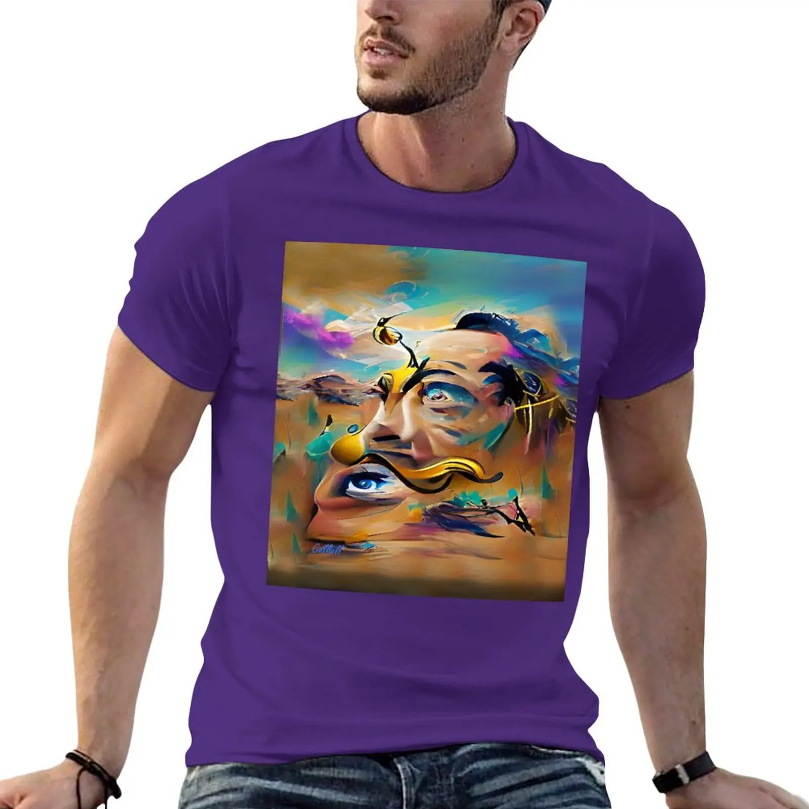 

New Salvador Dali Tribute - Surreal - Surrealist - Dali T-Shirt summer top tees mens tall t shirts