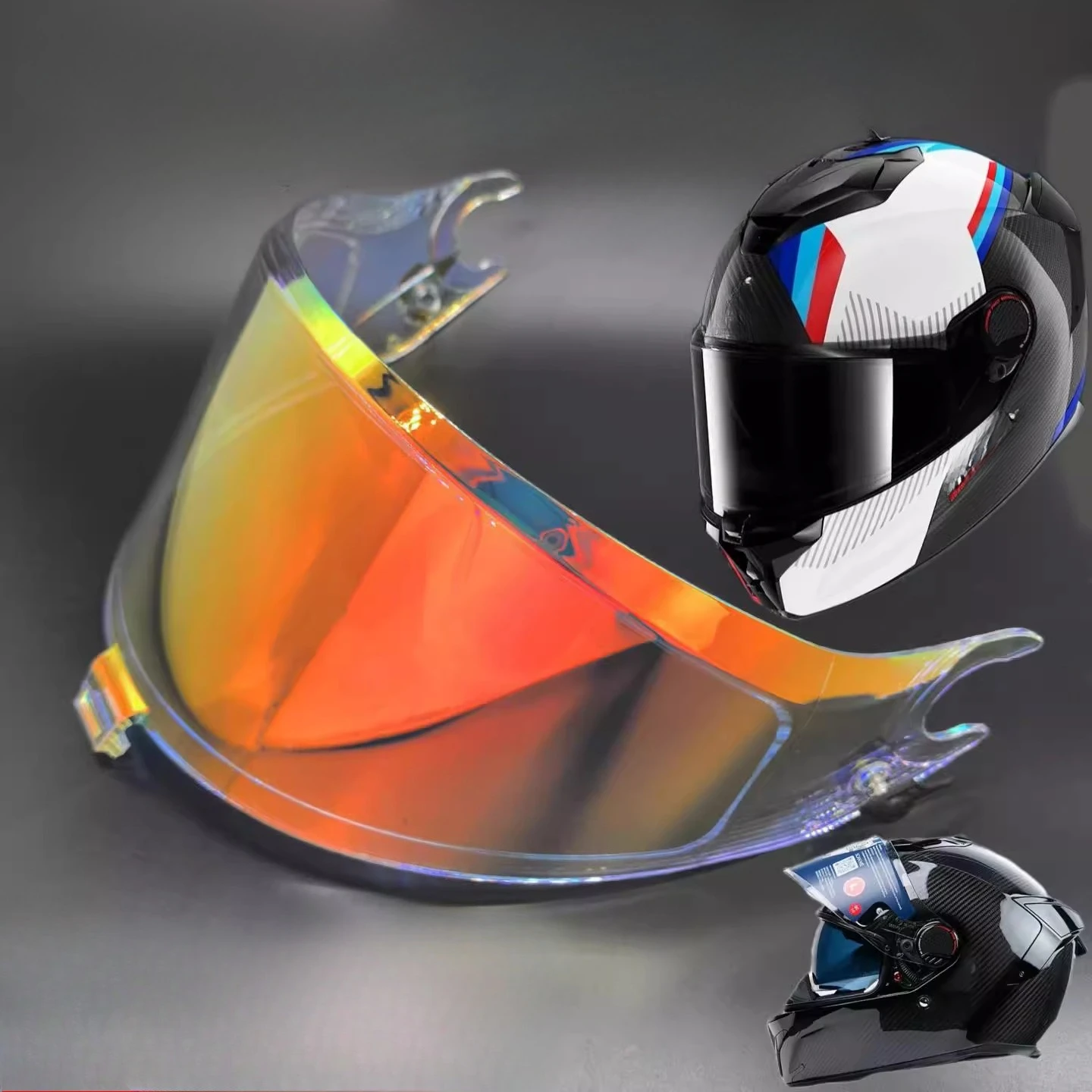 

Photochromic Helmet Visor for SHARK SPARTAN GT PRO / SPARTAN RS Helmet Visor Goggles Hromic Tea Black Automatically Darkens Lens