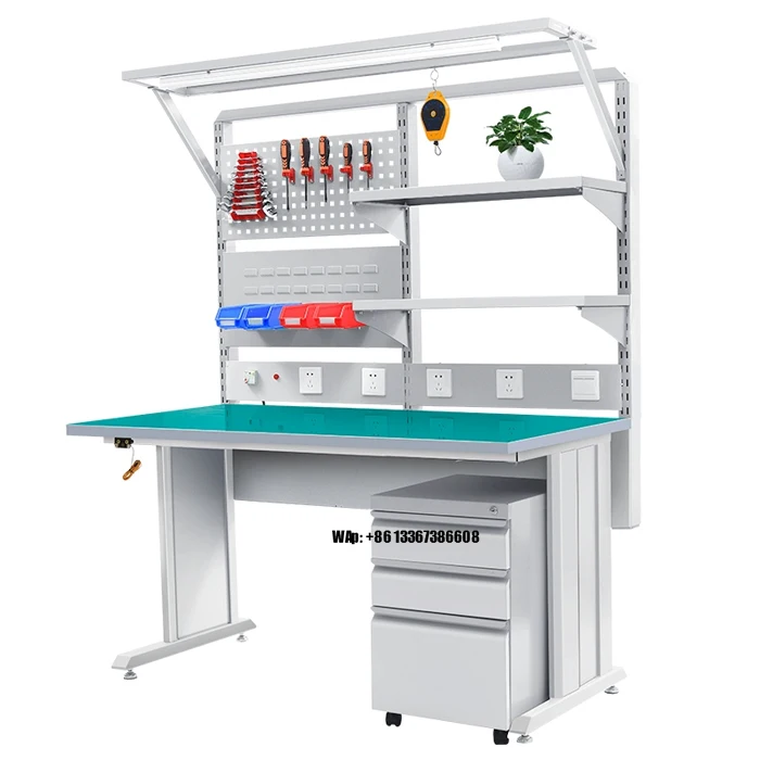 Hot Sale Professional Multifunctional Metal Work Table Workshop Table Workbench Garage Mesa De Taller