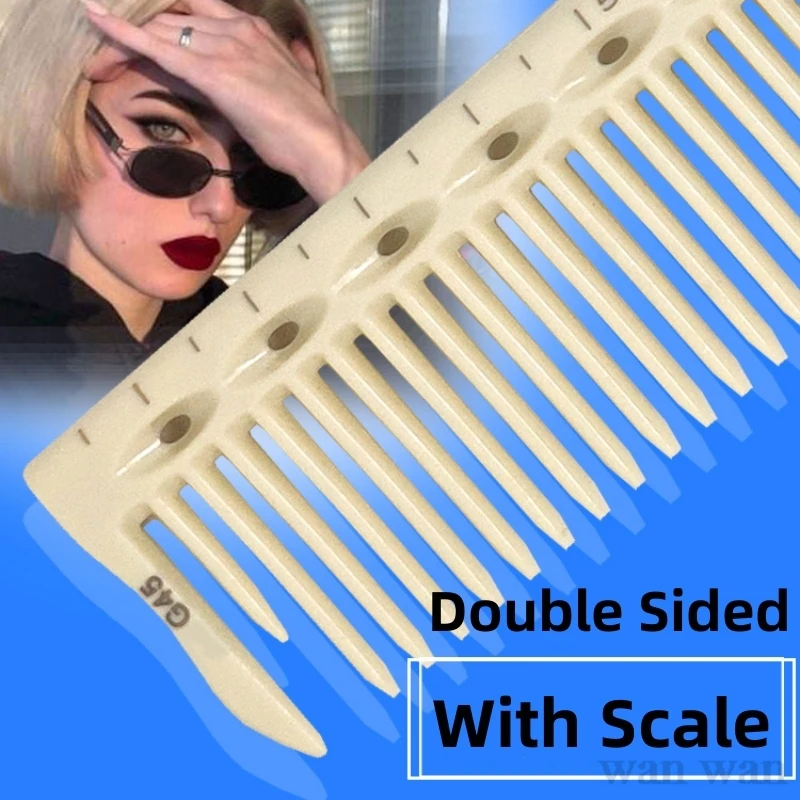 

Hair Cutting Comb With Scale G01 G45 Barber Shop Hairdressing Combs Hair Salon Hairstylist Professional Styling Hairbrush Y0223