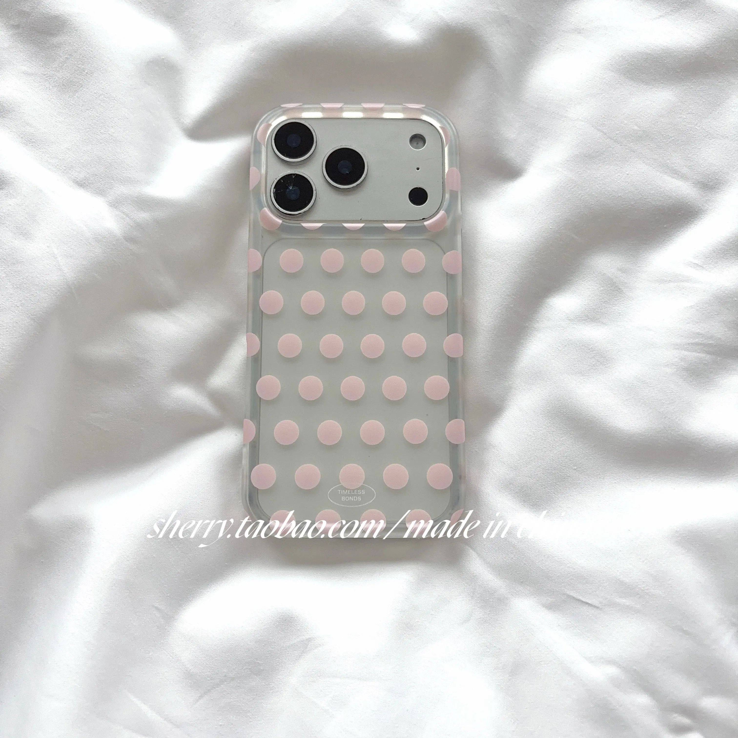 Pink Yellow Blue Summer Polka Dots Y2K Matte Phone Case For iPhone 18 11 12 13 14 15 16 17 AIR Pro Max Plus Soft Bumper Cover - view 6