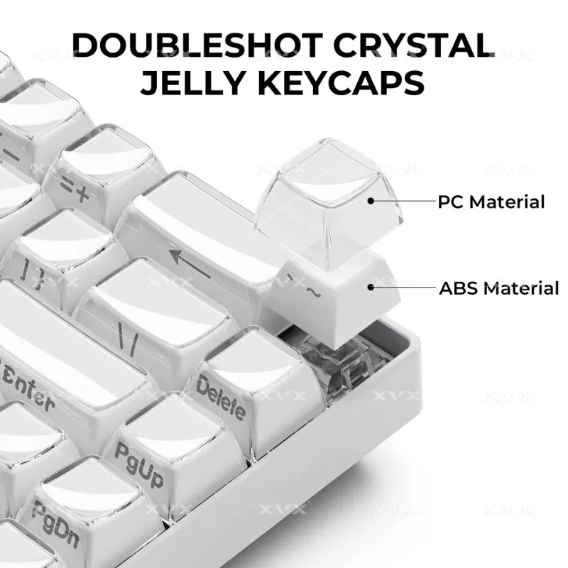 XVX Crystal Jelly Koreaans Japans Russisch Arabisch Keycaps Side Carving Game Office Machinery Keycaps Maatwerk Keycaps