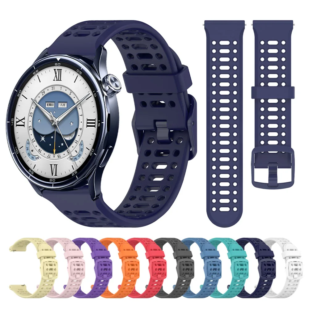 20mm 22mm Silicone Strap for Xiaomi Watch 5 S5 S4 S3 S2 S1 Mi 2Pro Color2 Band Sport Bracelet for COROS PACE Pro 4 3 2 Wristband