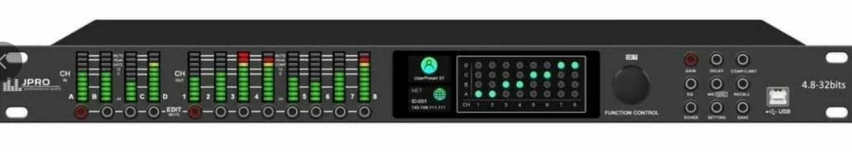 LD448 Professional Digital Reverb และ Multi Effect DSP โปรเซสเซอร์ โปรเซสเซอร์เสียง Equalizer สําหรับเวที