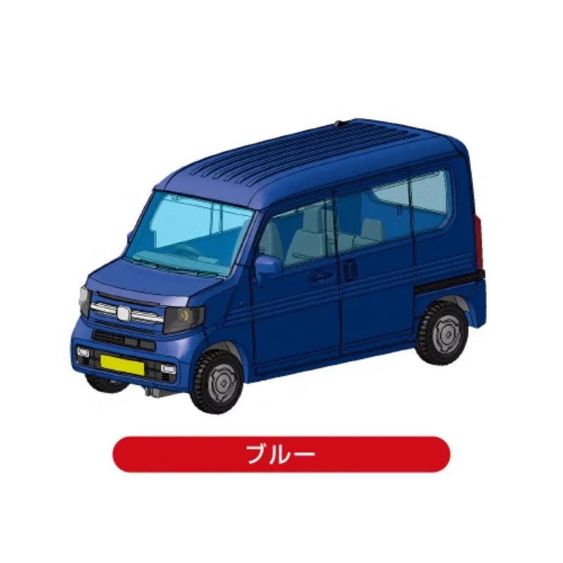 1/64 Original AOSHIMA Gashapon Honda N-VAN Business Car Qversion Anime Action Figure Model Toy Gift Cartoon Character Collection