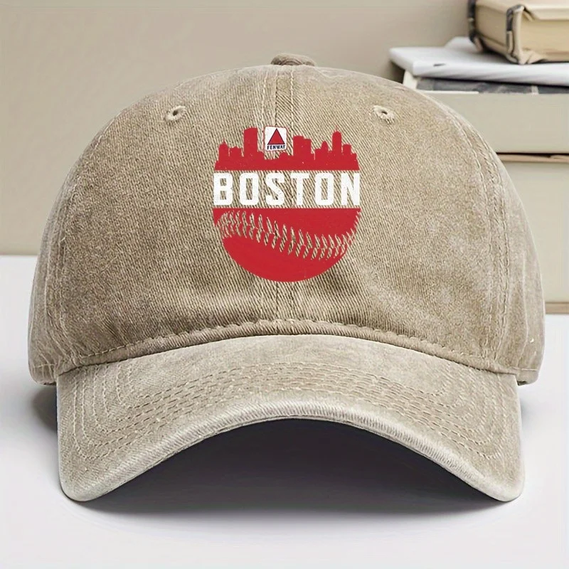 بوسطن وسط المدينة ماساتشوستس الأحمر المنزل الجدة سوكس الشرير نمط قبعة بيسبول المفهوم الإبداعي قبعة بيسبول الصيد في الهواء الطلق والسفر