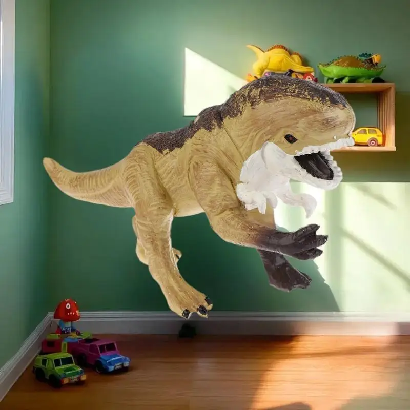 Ornamento da scrivania realistico con dinosauro T-Rex, giocattolo con action figure in resina, scelta da collezione, perfetto per il compleanno dei ragazzi