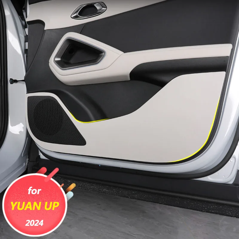 

Аксессуары для украшения интерьера автомобиля, защитные прокладки для дверей, грязеотталкивающие прокладки для BYD YUAN UP PRO EV 2024