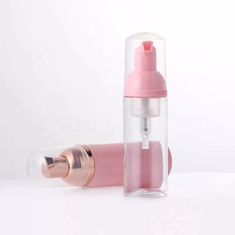 30ml 50ml Empty Facial Foaming Pink God Lash Shampoo Bottles Eyelash Extension Foam Pump Cleanser Setlash Foam Bottles