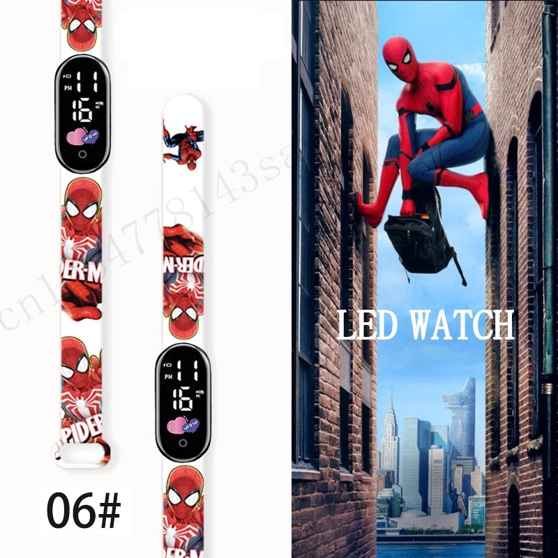 

MINISO Spiderman Kid's Watches Men Sport Wristband Bracelet Waterproof Children Digital Watch Boys LED Clock Gift