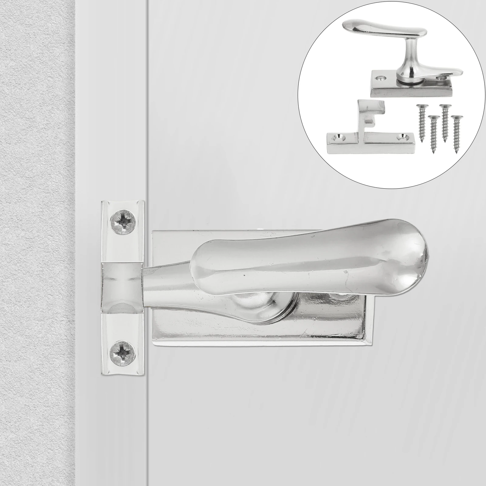 

1Pcs Zinc Alloy Metal Door Bolt Strong Durable Lock for Wood Door Window Cabinet Furniture Home Hotel Practical Bolt