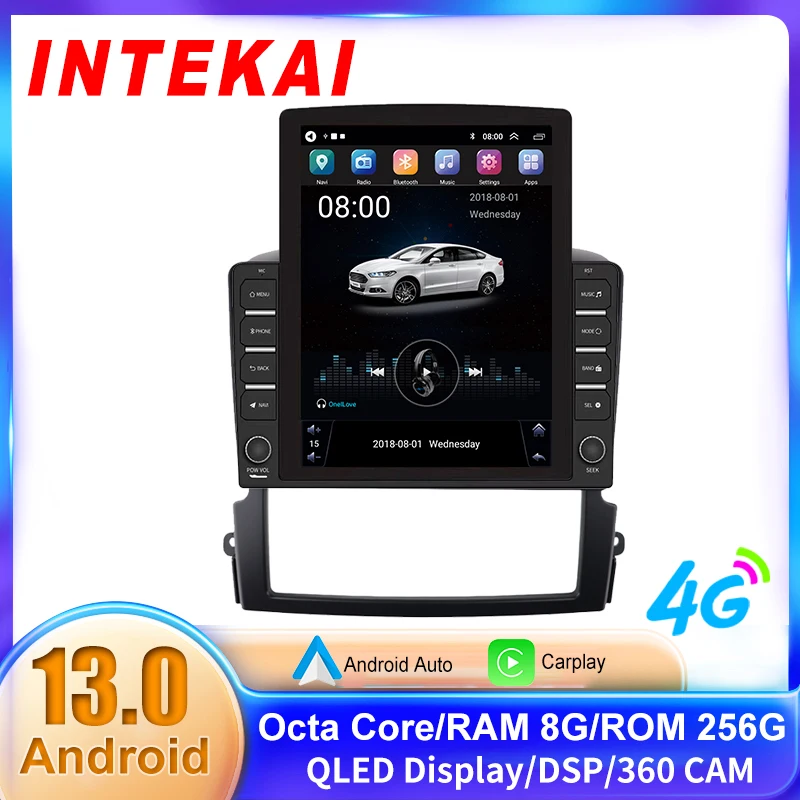 

9.7" Vertical Style Tesla Screen Android 12 Car Radio For KIA Sorento BL 2002-2011 Multimedia Player Carplay Navigation GPS 2din