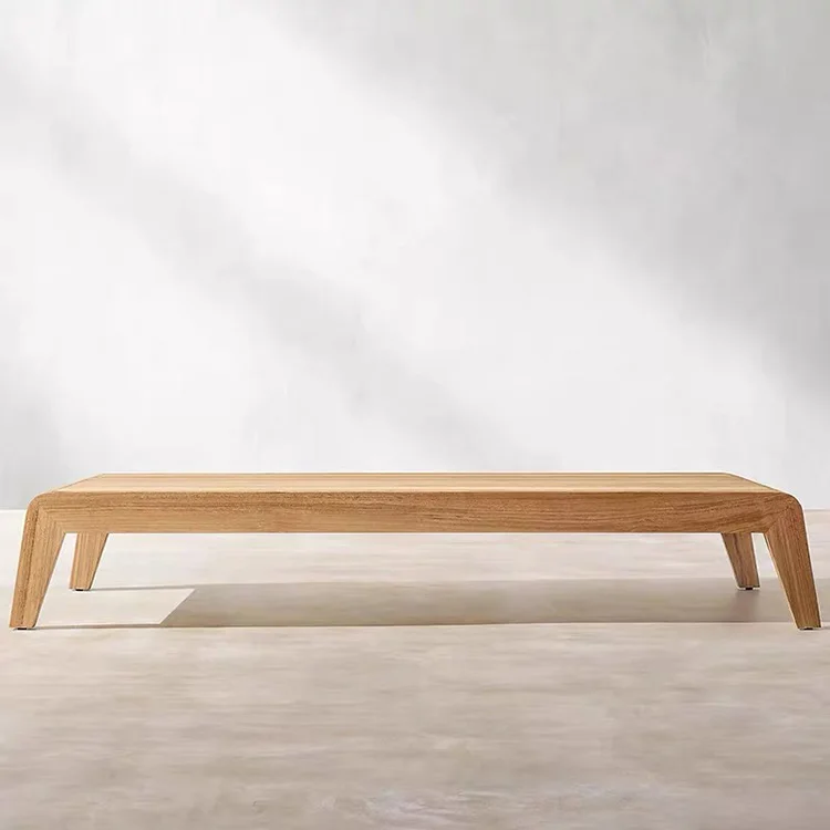 High quality solid teak low table hotel living room center table garden outdoor wooden coffee