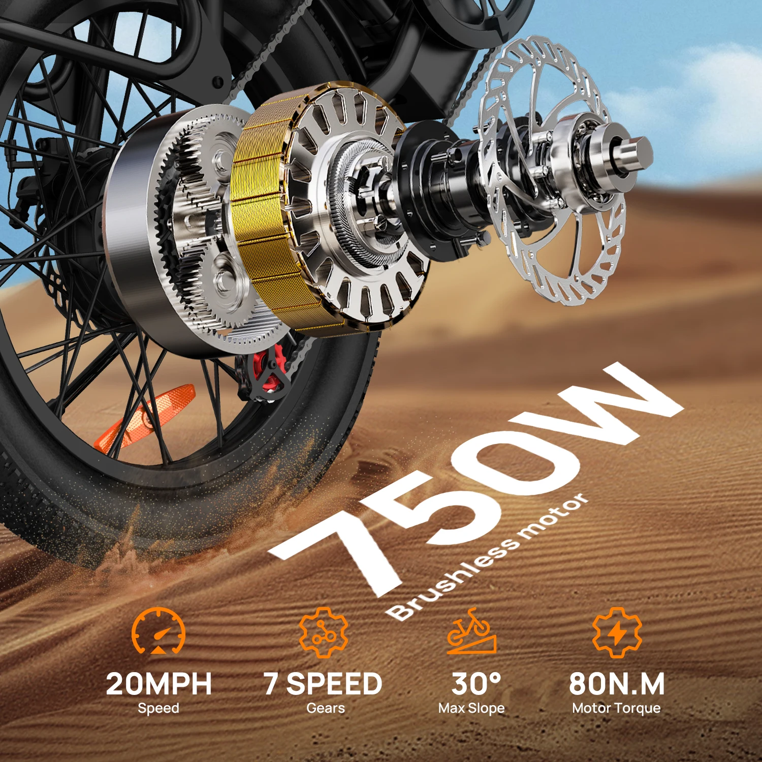 URLIFE 750W E20 Electric Bike
