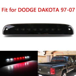 1pc 3rd Brake Light Cargo Light Compatible With Dodge Dakota 1997-2007 5056203AH 55056203AC  55056203AB Smoked/ Red Lens
