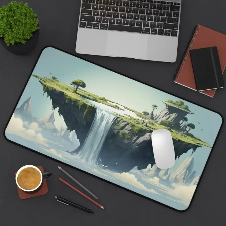 

Island Waterfall Pattern Mousepad,non-slip and Waterproof Mousepad,office Game Table Decoration Mat,the Perfect Gift for Friends