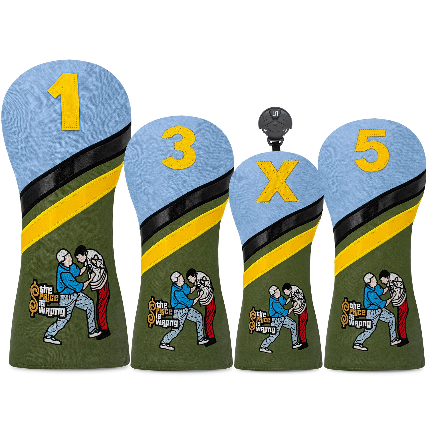 1pc/4pcs Golf Headcovers for Driver, Fairway Wood & Hybrids,Unique Design, Dustproof & Durable, Golf Club Protection Accessories