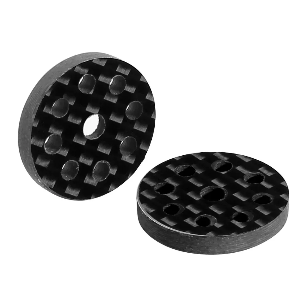 2pcs Carbon Fiber Tail Wing M3 Screw Washer for 1/8 1/10 RC Off Road Buggy Truck Racing Crawler Car Upgrade Parts Accessories