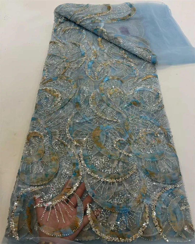 

Африканская свадебная кружевная ткань 2021, блестки, вышивка бисером, нигерийский жених, высокое качество, французский тюль для свадебной вечеринки