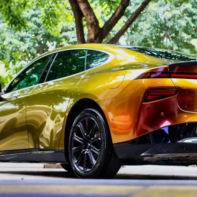 Factory Wholesale Super Chameleon Metallic Car Wrap Vinyl Color Shift Bubble Free Air Release Self Adhesive Film