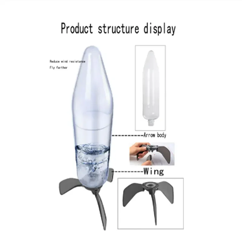 New Kid Spray Water Rocket Launch Toy Sports Toys Launcher Rocket Pop Up Outdoor Sport Puzzle Science Toy For Children Kid Gifts