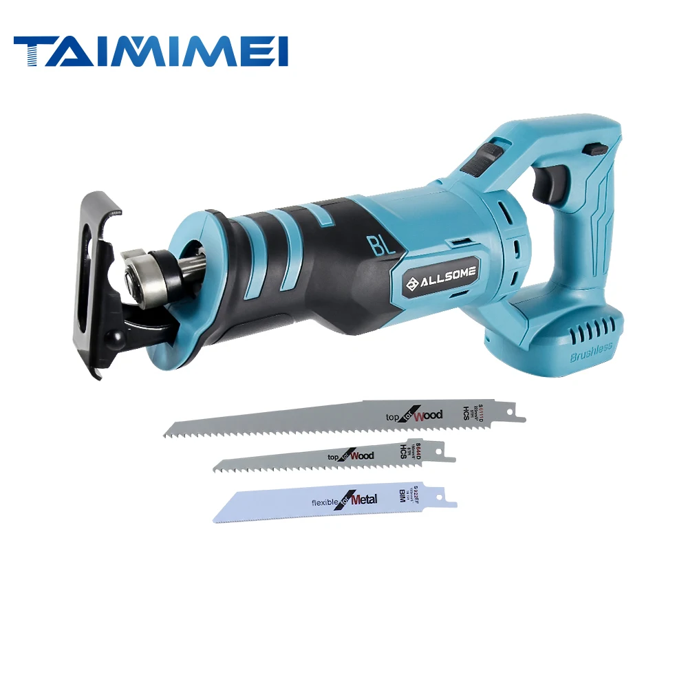 Brushless Reciprocating Viu Ajustável Três Modos de Orientação Corte Serra Elétrica para 18v Makita Bateria de Lítio 21v