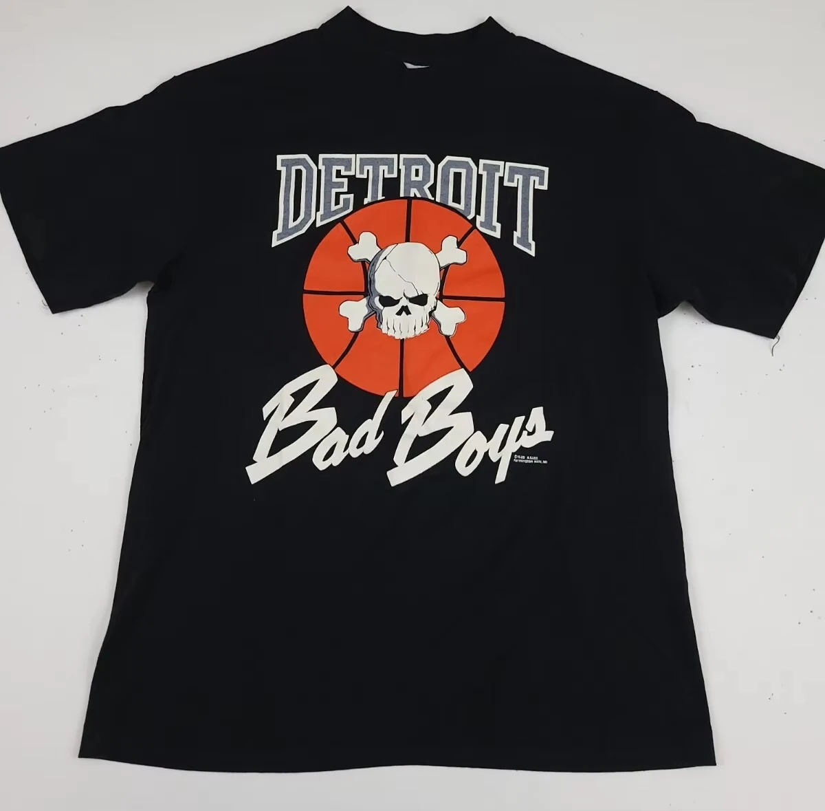 Camiseta Gráfica Vintage 80s 1988 Motor City Detroit Bad Boys Pistons para Mulheres e Homens 2026 - Rara Original Vintage dos Anos 80