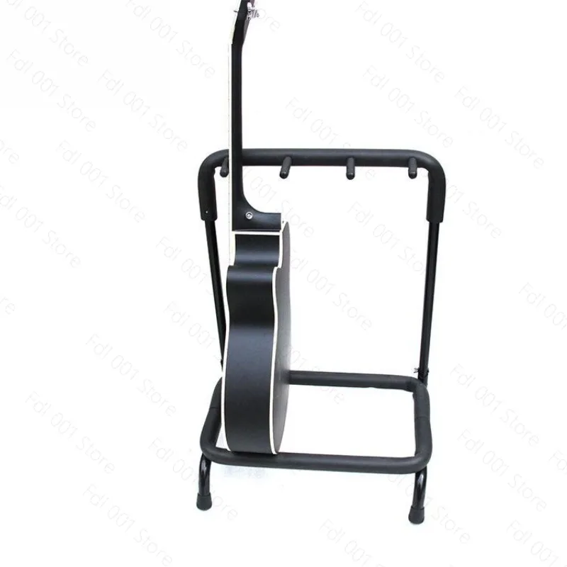 Multi-Head Row Style Guitar Stand  Wood Folk Bass Display Multiple Guitars