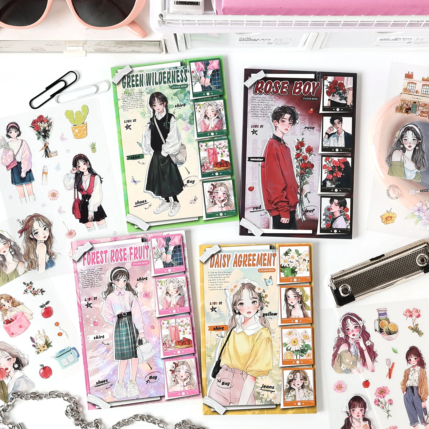 

20 шт./лот Kawaii наклейки для скрапбукинга цветок тень и поэзия принадлежности для скрапбукинга планировщик декоративные канцелярские наклейки для рукоделия