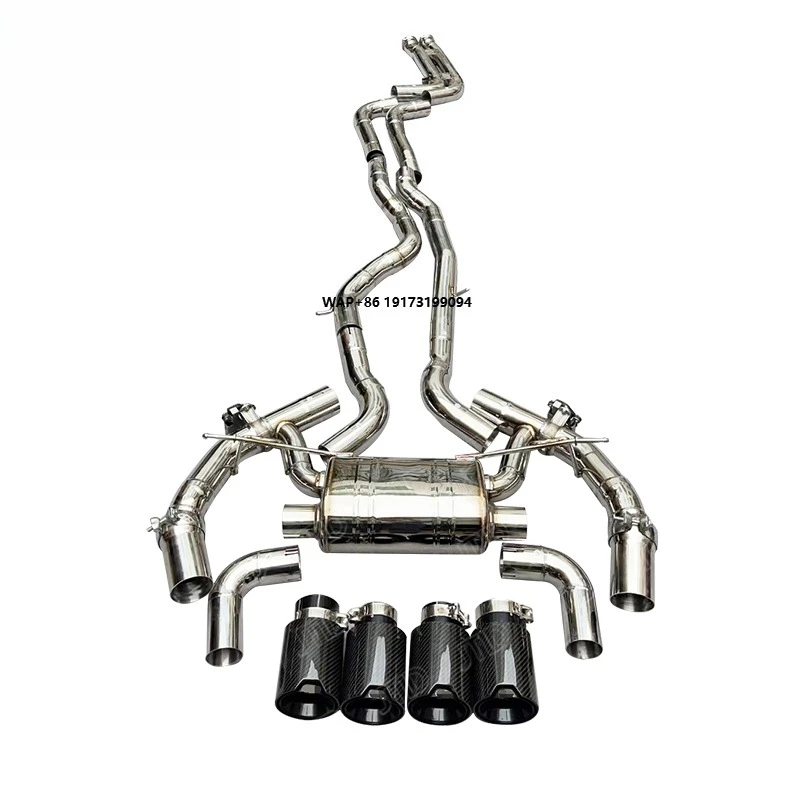 

For M2C M2 Competition S55 F87 3.0T Mid-Pipe Stainless Steel Exhaust Valvetronic System Valved Mufflers