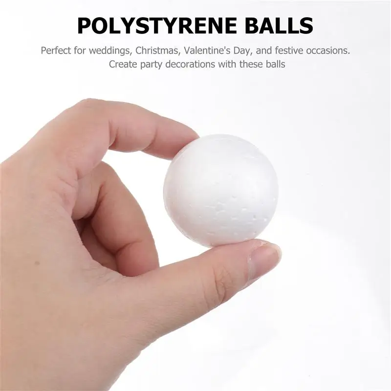 10pcs 4/6/7/8/10cm Modelling Polystyrene Large Smooth Foam Polystyrenetsss White Craft White Polystyrene Spheress Foam Ball