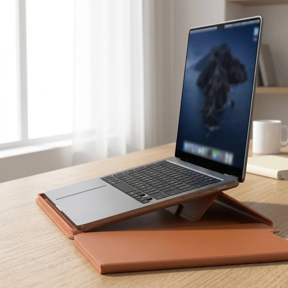 For Macbook Air/Pro 13 14 Detachable Split-type Laptops Sleeve Holder With Mouse Pad 3-in-1 Protective Cover Bracket For Laptops