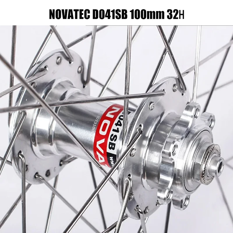 Novatec 700C عجلات دراجة الطريق 26 بوصة محاور الدراجة الجبلية D041/D042SB مجموعة عجلات الدراجة سبائك الألومنيوم 4 محامل 7/11S عجلة #3
